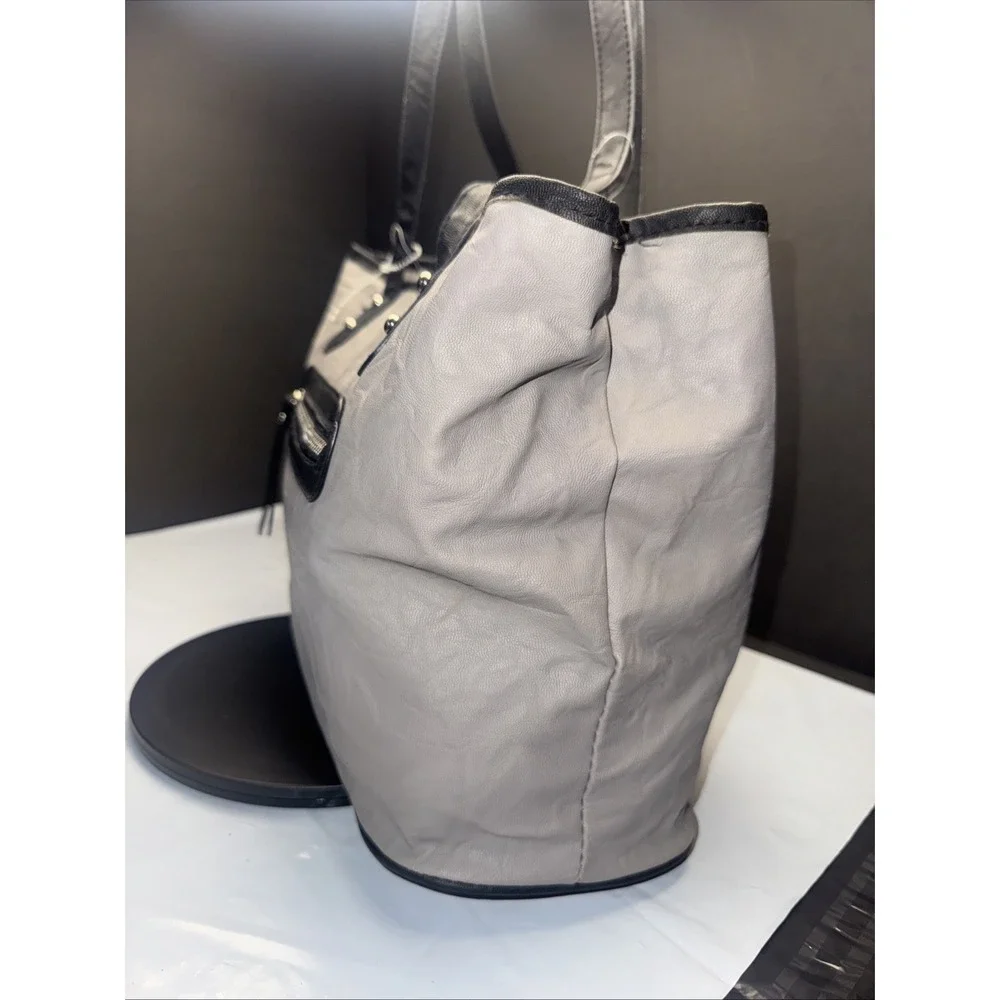 Rosetti Shoulder Bag Handbag 4‎ Pockets Purse Keychain Light Gray/Dark Gray